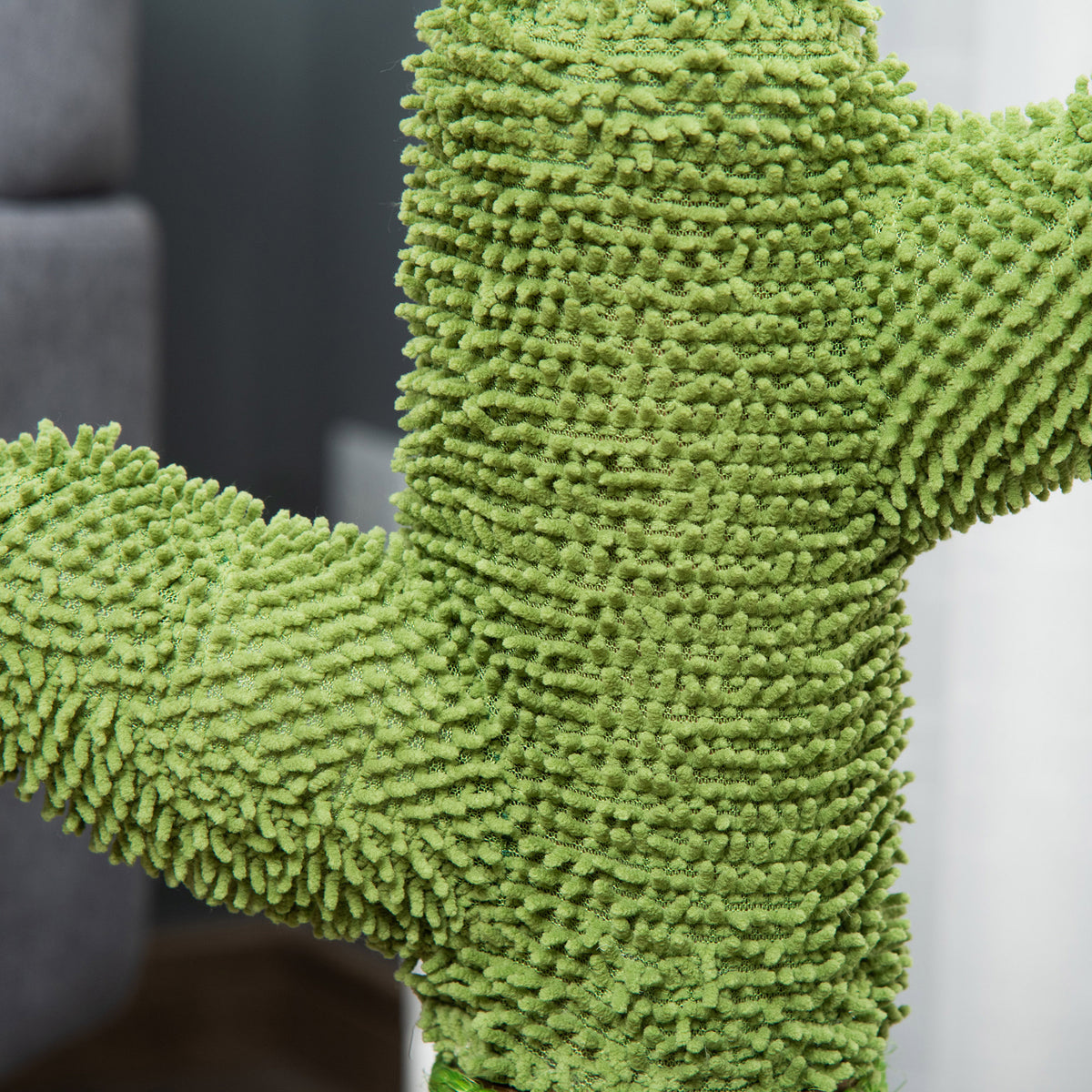 Griffoir pour chat d'intérieur en forme de cactus, arbre à chat en sisal résistant avec base, 40 x 40 x 65 cm, vert-8