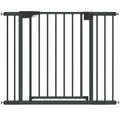 Barrière de sécurité pour chiens et bébés 76 à 102 cm avec extension fixation par pression sans perçage blanc-0