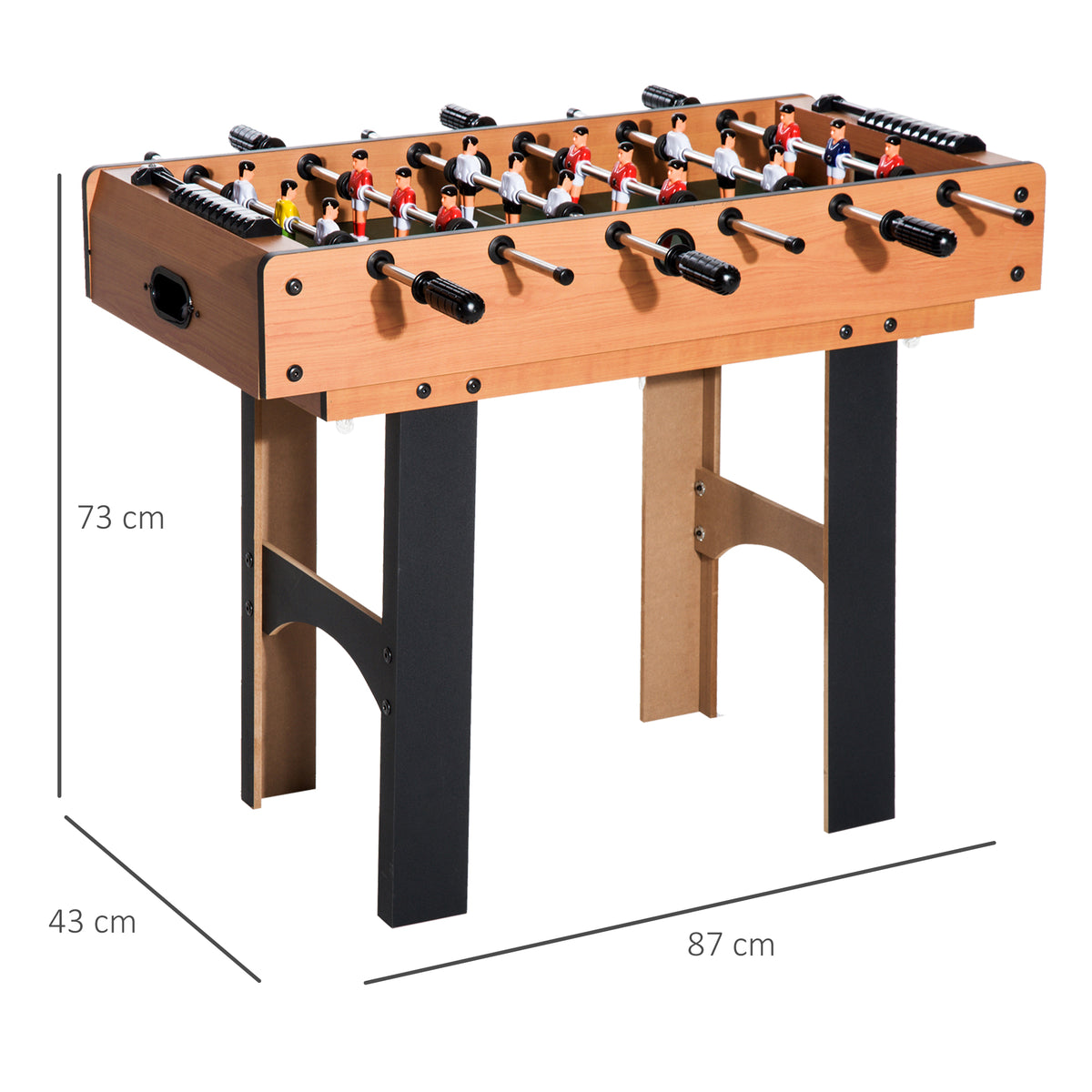 Mini Table multi jeux 4 en 1 babyfoot billard air hockey ping-pong avec accessoires en bois 92L x 78l x 80H cm-2