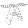 Séchoir à linge sur pieds pliable étendoir 2 niveaux ajustables dim. 148L x 60,5l x 98H cm-0