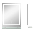 Miroir rectangulaire mural lumineux LED de salle de bain 70 x 50 cm-0