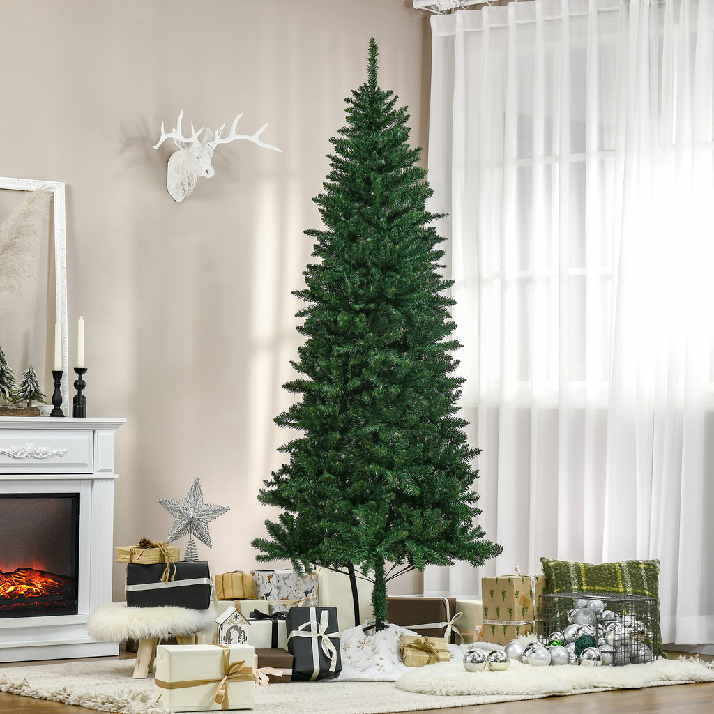Sapin de Noël Artificiel 210H cm 865 Branches épines Imitation Nordmann Grand réalisme Vert-9