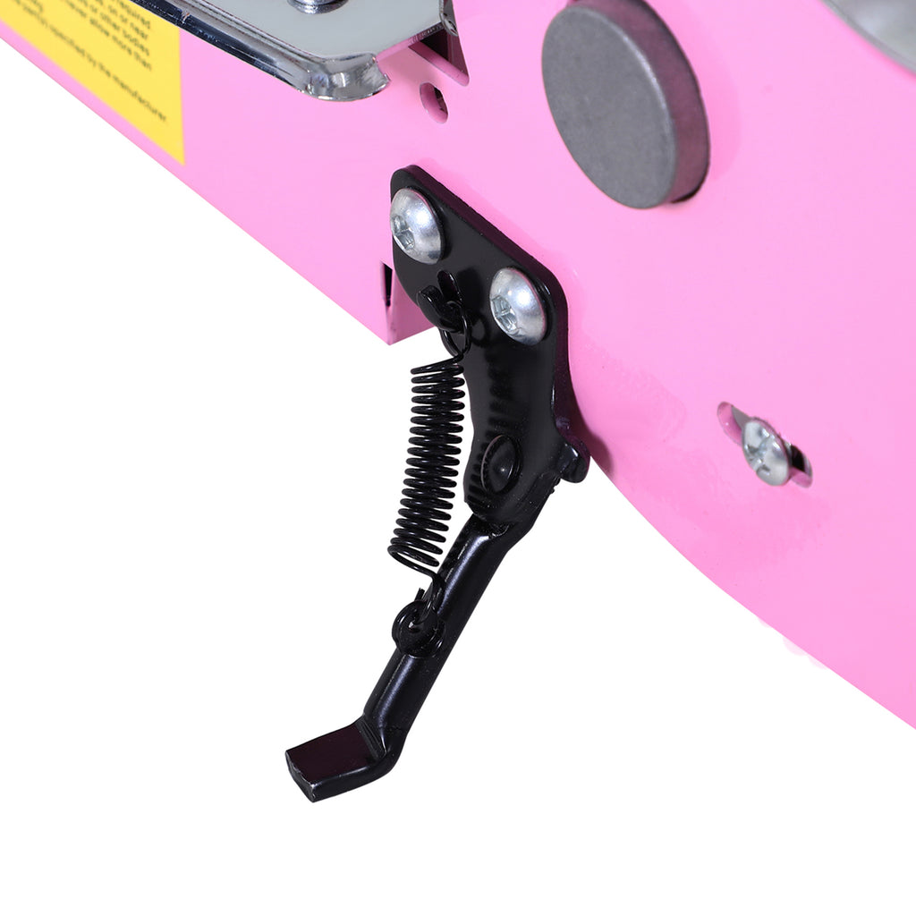 Trottinette électrique 120 W pliable pour enfant de 6+ ans hauteur guidon et selle réglable 10 Km/h max. rose-7