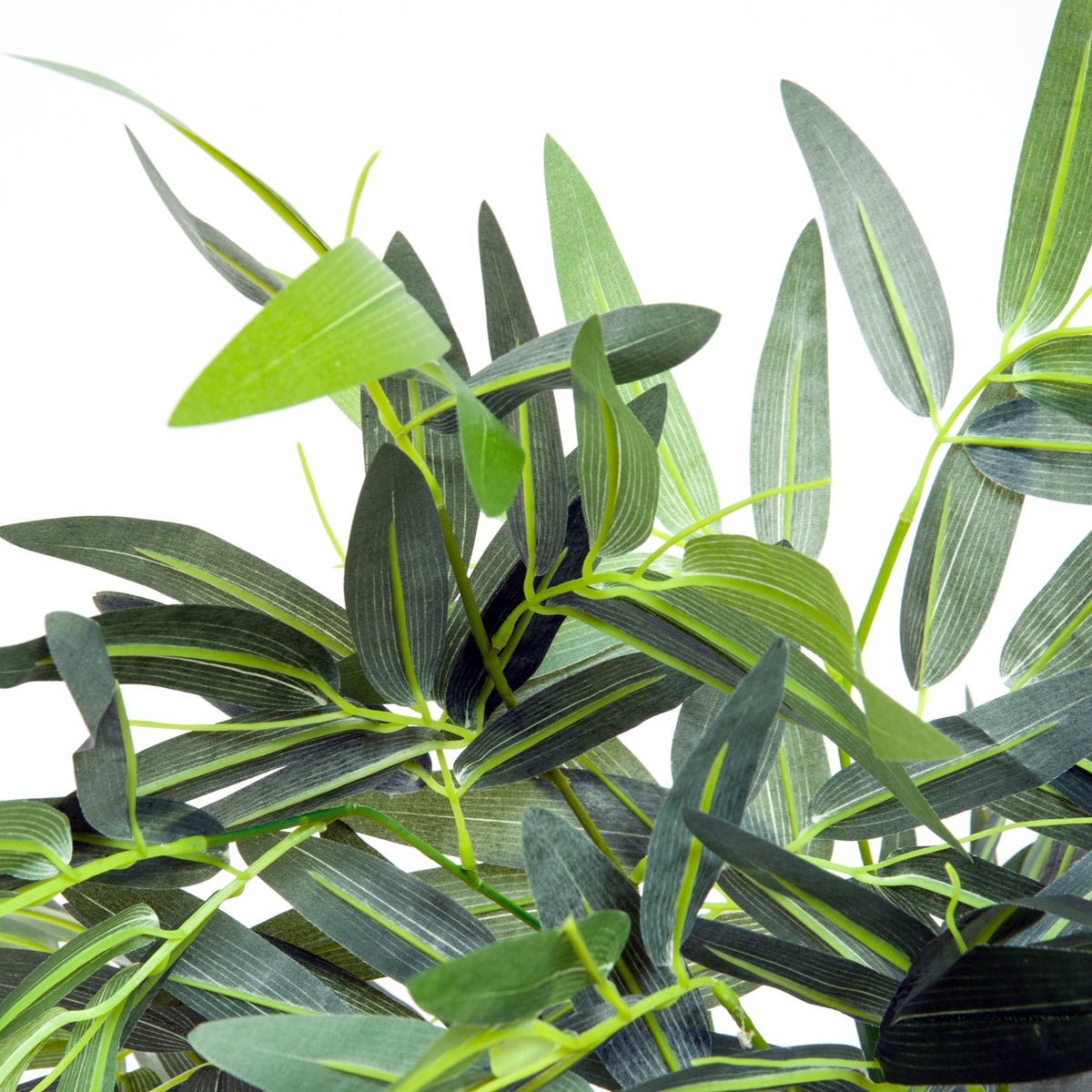 Lot de 2 Bambous Artificiel XXL 1,80H m arbre artificiel 1105 Feuilles denses réalistes Pot Inclus Noir Vert-6