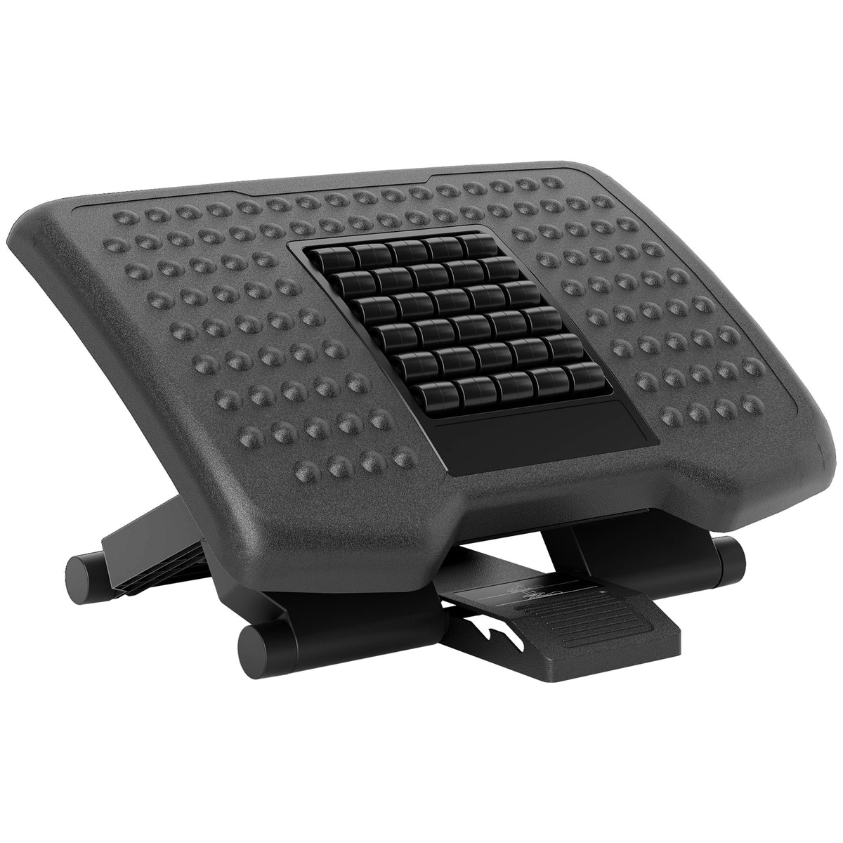 Repose-pieds de bureau, repose-pieds ergonomique, angle ajustable de -30° à +30°, 46L x 35l x 11/13,5/17H cm, noir-0
