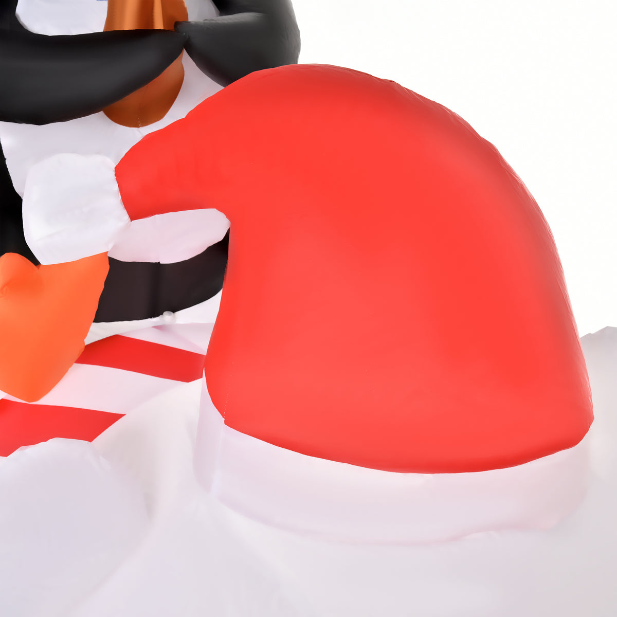Ours Polaire Gonflable de Noël avec Lumières LED 206cm Décoration Gonflable de Noël Imperméable avec 2 Pingouins-7