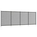 Clôture barrière de sécurité pour piscine filet - lot de 4 panneaux - Dim. 365L x 126H cm - noir-0