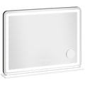 Miroir maquillage lumineux 80x60cm, miroir coiffeuse LED dimmable, lumière RGB, 3 températures de couleur, blanc-0