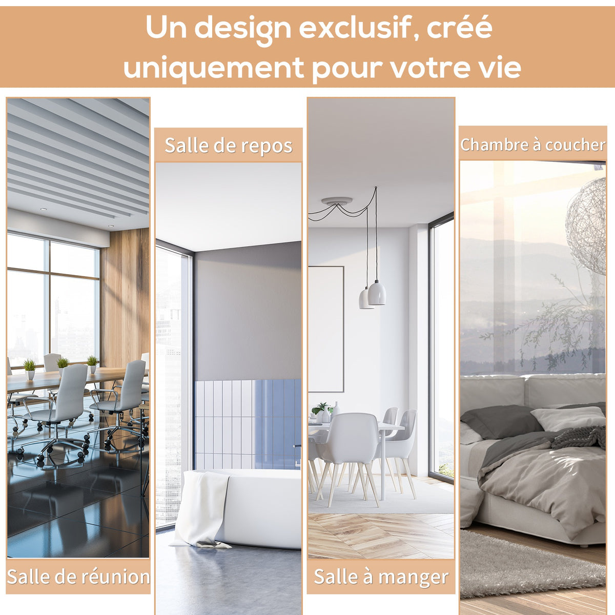 Store extérieur enrouleur 2,5 x 1,6 m avec manivelle, aluminium et polyester 280g/m² anti-UV50+, crème-4