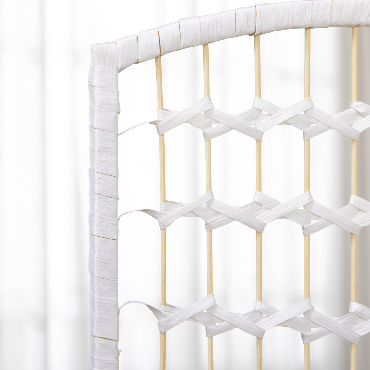 Paravent intérieur en bois séparateur de pièce cloison pliable 3 panneaux 120 x 170 cm blanc-7