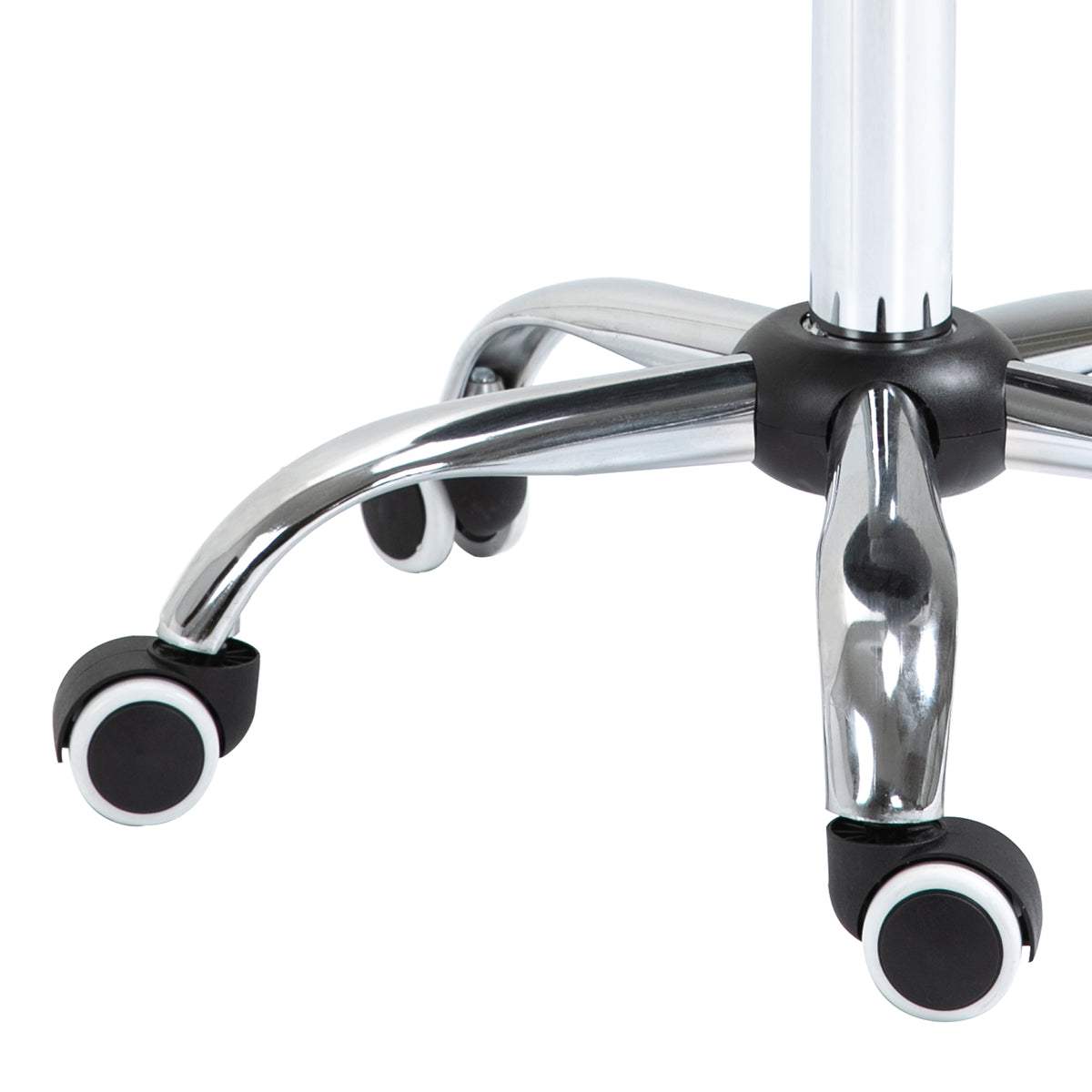 Tabouret à roulettes, tabouret de massage avec hauteur réglable 49-61 cm et selle ergonomique, chaise de travail à roulettes pivotant 360°, pour salon de massage tatouage clinique spa, gris-7