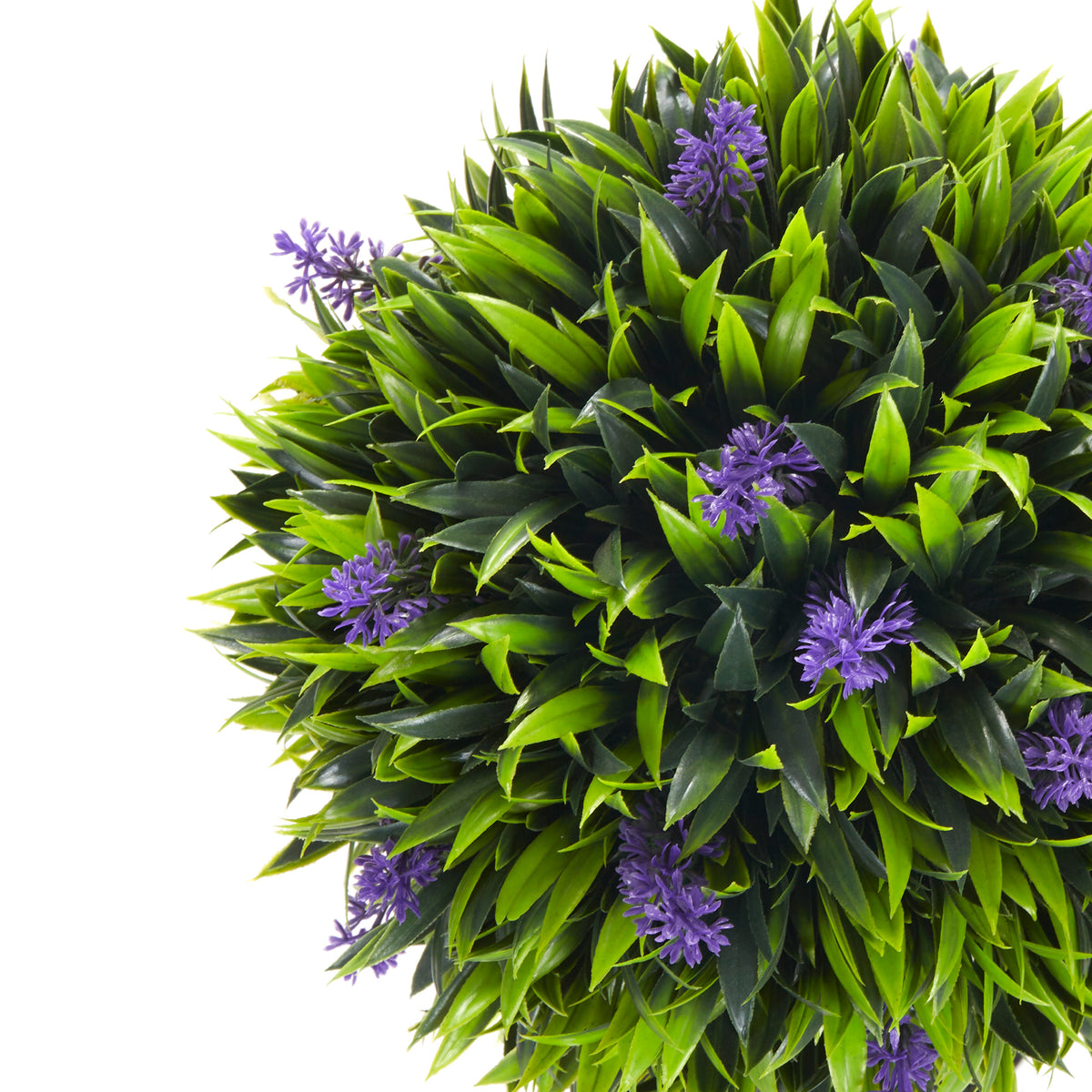 Lot de 2 plantes Artificielles avec fleurs de lavande, tronc et pot inclus - hauteur 60 cm vert-7