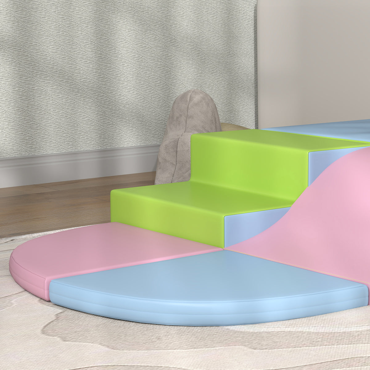 Module motricité bébé 6PCS parcours motricité bébé en mousse EPE pour enfants d'âge préscolaire, multicolore-8