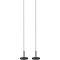 Lot de 2 Lampadaires d'Angle LED 1450lm Lampe d'Angle Dimmable 150cm 3 Niveaux de Luminosité Interrupteur au Pied Noir-0