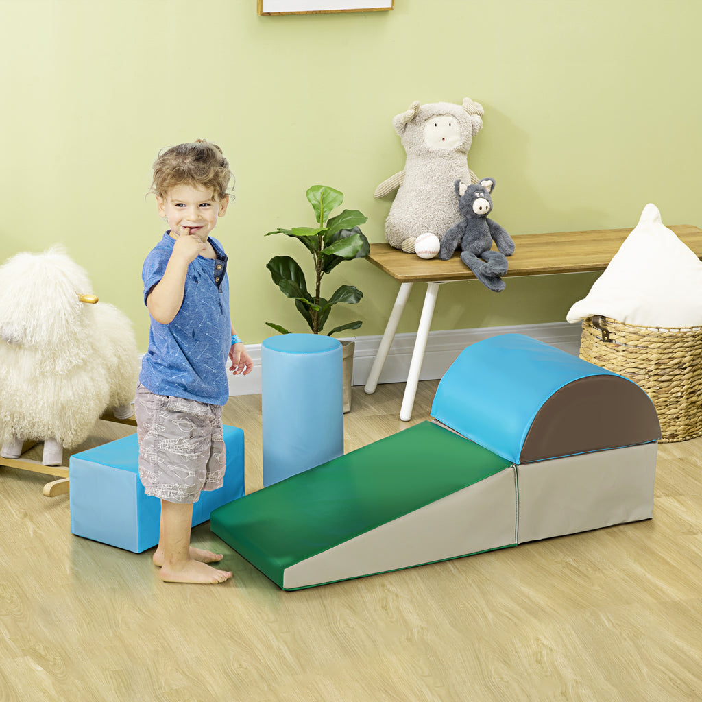 5PCS Module motricité bébé parcours motricité bébé en mousse EPE pour enfants d'âge préscolaire, multicolore-8