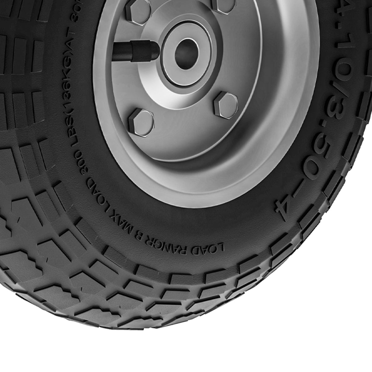 Lot de 2 Pneus Pneumatiques de Remplacement Alésage de 16mm pour Chariot de Jardin, Brouette et diable-8