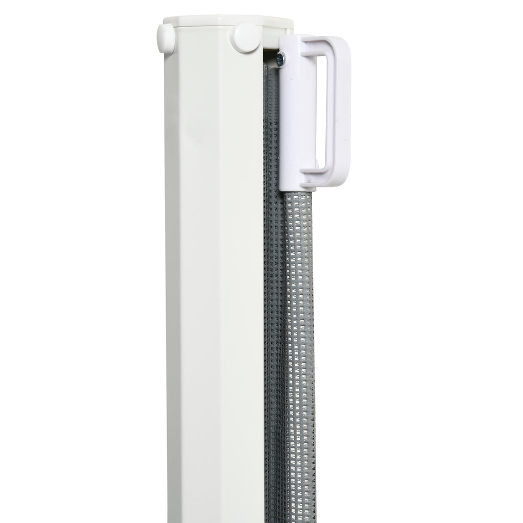 Lot de 2 barrières de sécurité barrière animaux rétractable automatique 1,15L x 0,83H m textilène acier  gris-6