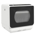 Mini lave-vaisselle 4 couverts 5 programmes réservoir d'eau 6L commande tactile affichage LED 45 x 44 x 45,8 cm blanc-0