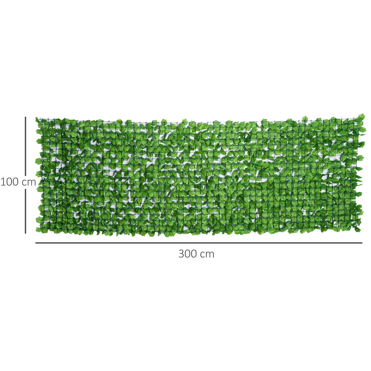 Haie Artificiel Brise-Vue décoration Rouleau 3L x 1H m Feuillage réaliste Anti-UV Vert-2