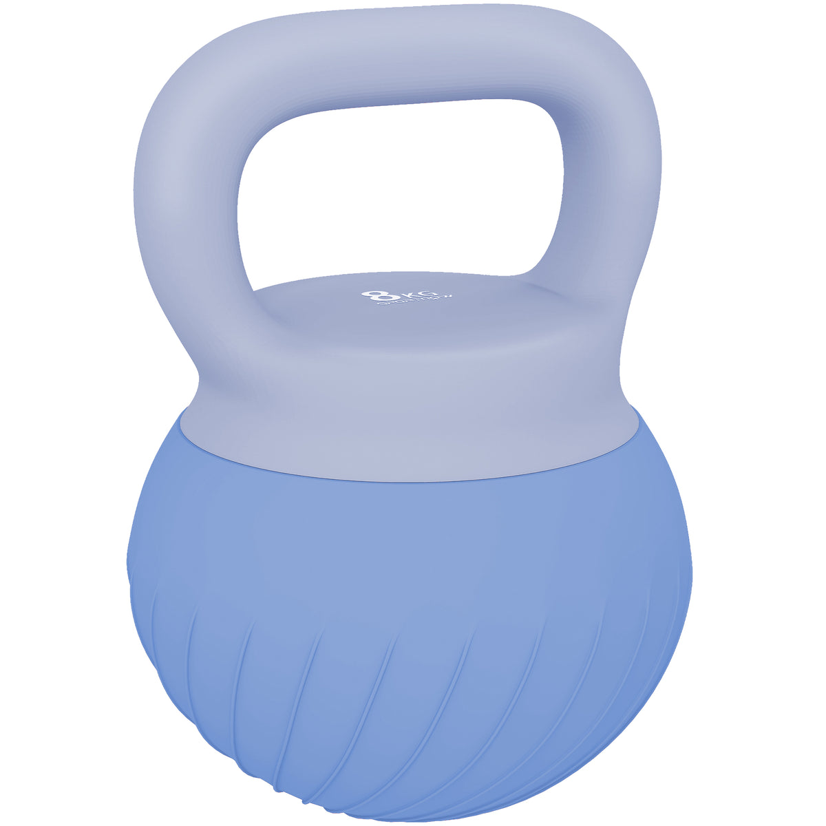 Kettlebell 8 kg, Haltère avec Poignée Ergonomique Antidérapante, Haltère à Boule, Musculation, Entraînement, Bleu-0