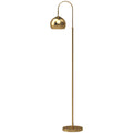 Lampadaire sur Pied Salon, Lampe sur Pied Moderne 40W, Douille E27, Hauteur Réglable, Abat‑jour Orientable, Doré-0