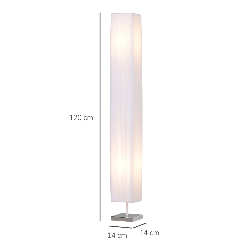 Lampadaire Lampe sur Pied de Salon Style Moderne Lampadaire sur Pied avec Interrupteur Acier Blanc-2