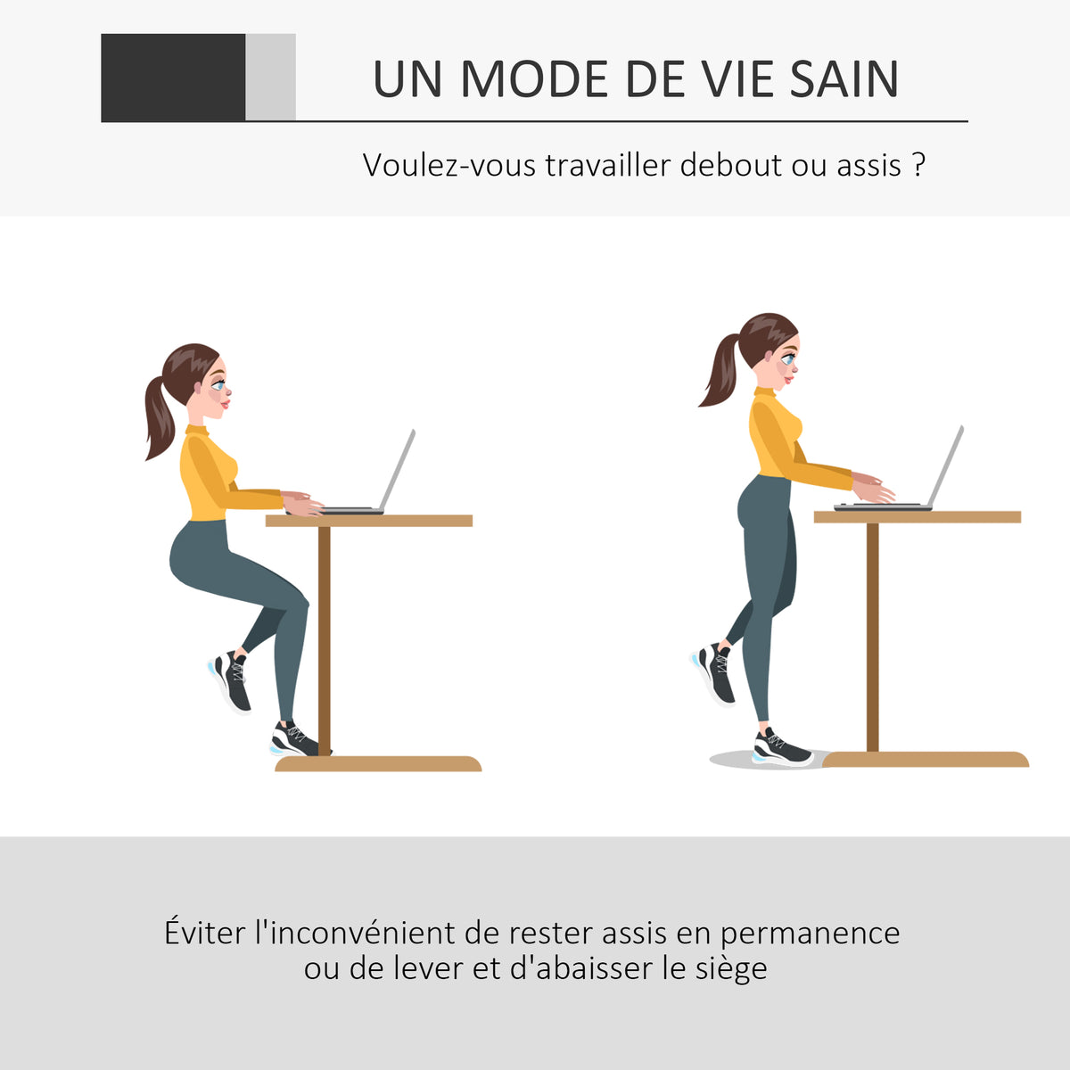 Lot de 2 fauteuils de bureau chaise de bureau assise haute réglable dim. 64L x 60l x 106-126H cm pivotant 360° maille-4