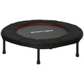 Trampoline de fitness, Ø 102 cm, trampoline d'exercice, pieds antidérapants, cadre en acier, capacité de 100 kg, rouge-0