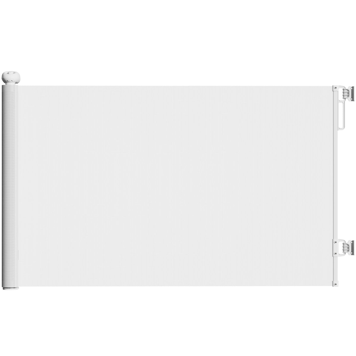 Barrière rétractable pour chien de 0 à 144 cm barrière d'escalier et de portes pour chien chat avec verrouillage blanc-0