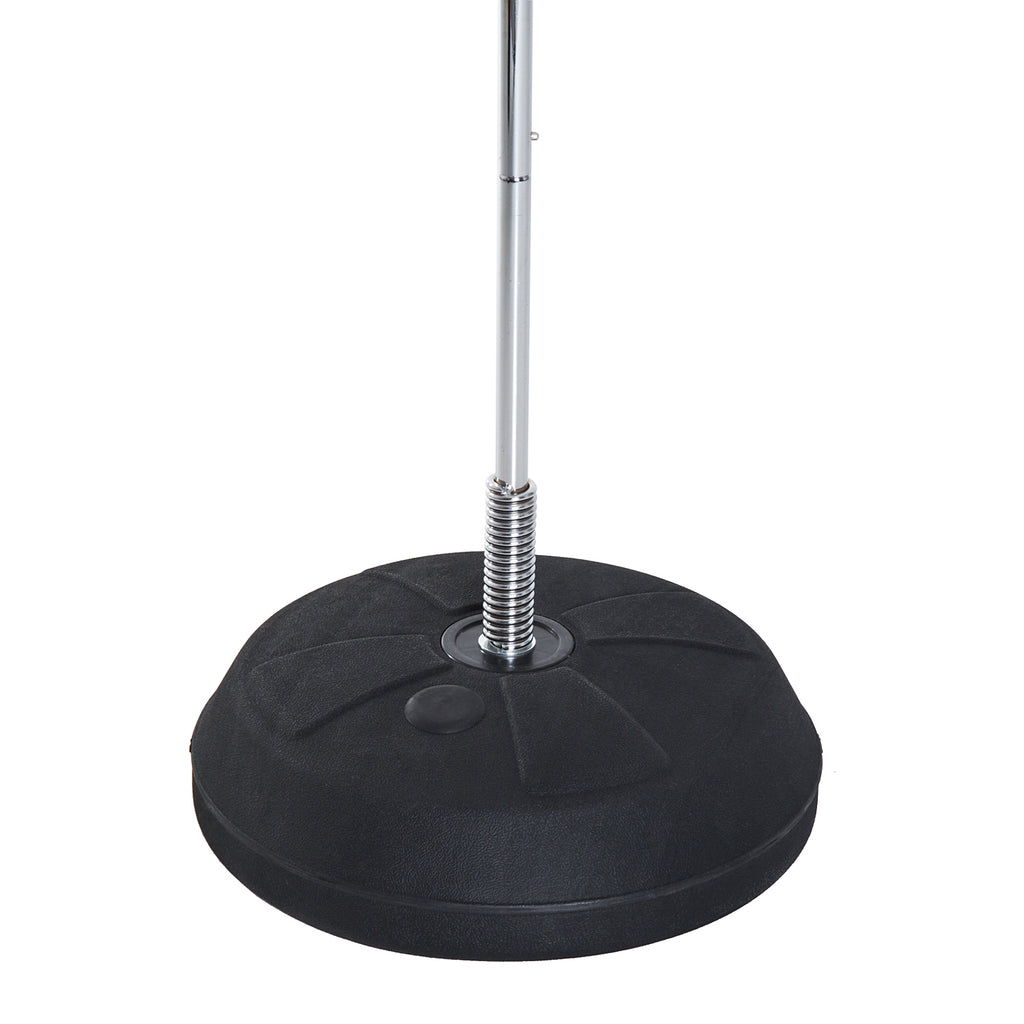 Sac de Frappe sur Pied Punching ball sur pied réglable en hauteur 126-144 cm avec gants, pompe et base de lestage pour adolescents et débutants rouge-7