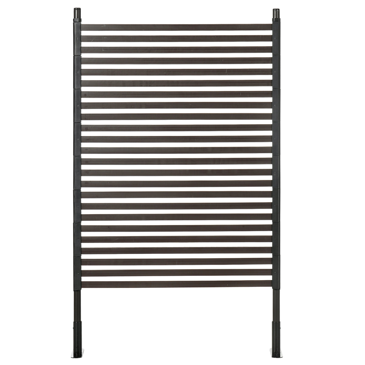 Panneau clotûre de jardin brise vue en métal extérieur avec pieds ou piquets à planter, modulaire, 93L x 22l x 150H cm-6