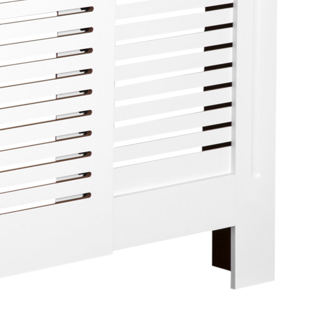 Cache-radiateur Design Contemporain Longueur Extensible 139-208,5 x 20,5 x 82,5 cm MDF Blanc-8