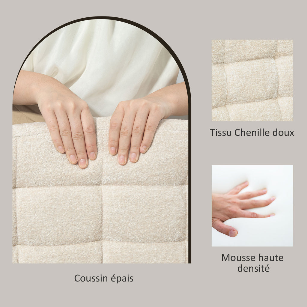 Lot de 2 tabourets de bar avec dossier, hauteur réglable et repose-pieds, cadre en acier, charge 120 Kg, beige-6