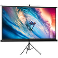 Écran de projection 100 pouces avec support trépied hauteur réglable, écran 4K HD 16:9-0
