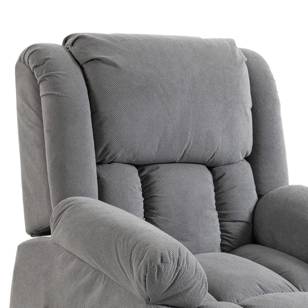 Fauteuil releveur électrique massage et chauffage avec repose-pied, dossier inclinable, télécommande et poche latérale-9