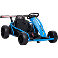 Voiture électrique GoKart kart électrique pour enfants 2 x 24 V moteurs mode dérive à 13 km/h 119 x 77 x 54 cm bleu-0