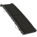 Rampe pliable pour chiens, escalier pour chien en PP avec pente douce et surface antidérapante, 155x38,5x15,5cm, noir-0