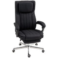 Chaise de bureau siège pivotant dossier inclinable hauteur réglable 65 x 61 x 105-113 cm noir-0
