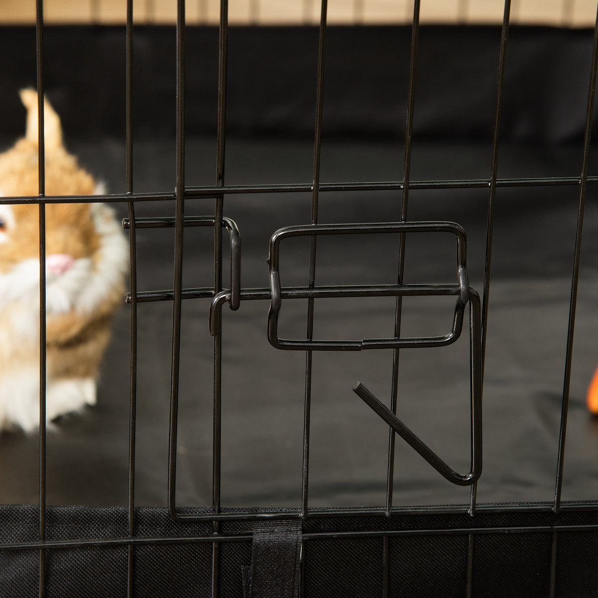 Cage enclos lapins petits animaux rongeurs Intérieur ou Extérieurs avec bache Protection Inclus - 90 x 75 x 75 cm-8