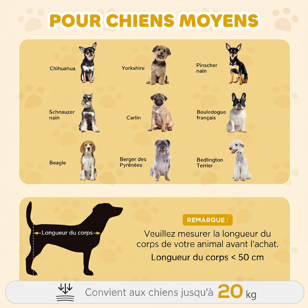 Cage pour Chien Meuble Cage Chien Intérieur Arche avec Double Porte comme Table d'Appoint en Métal 80x56x59cm Blanc-6