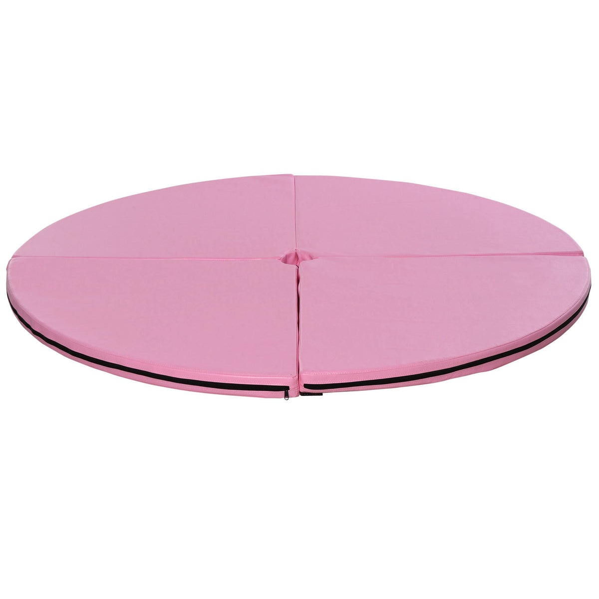 Tapis de Pole Dance Pliable - Tapis de Protection Ø 150 cm Épaisseur 5 cm - Revêtement Plastique Rose-0