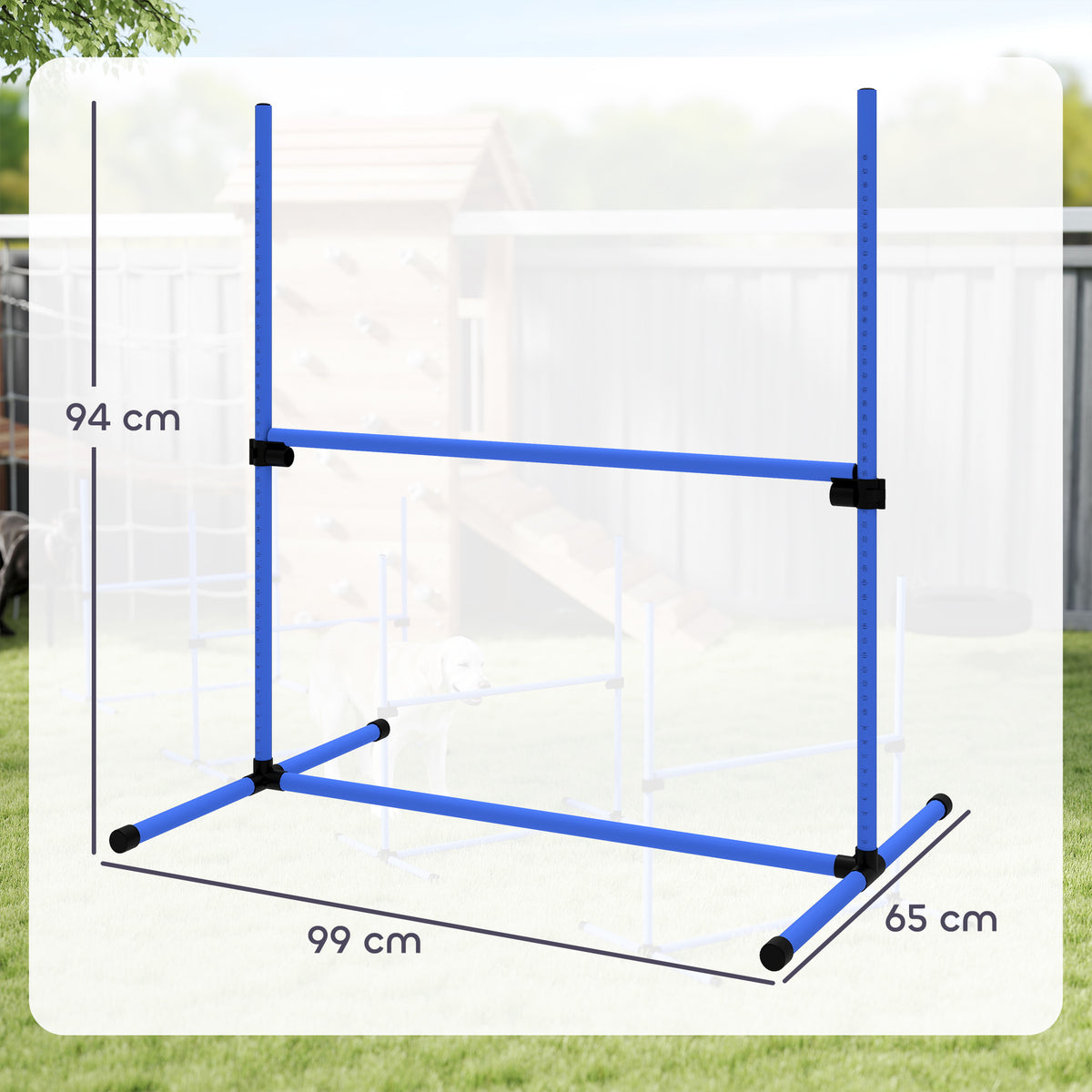Agility sport pour chiens set de 4 obstacles professionnels avec système de maintien au sol sac transport fourni-2