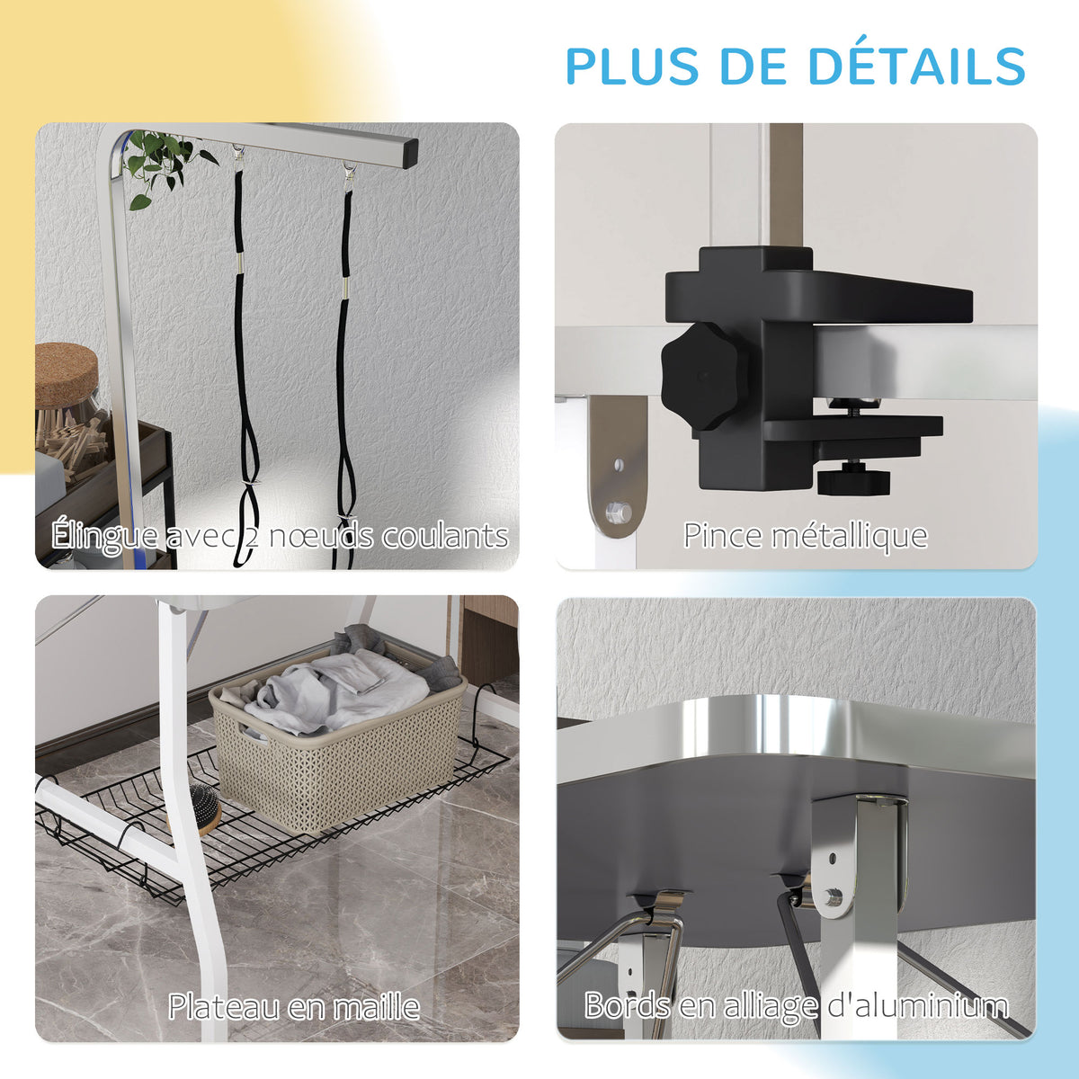 Table de toilettage pour chien pliante plateau antidérapant en caoutchouc avec 2 sangles 90 x 60 x 76 cm noir-6