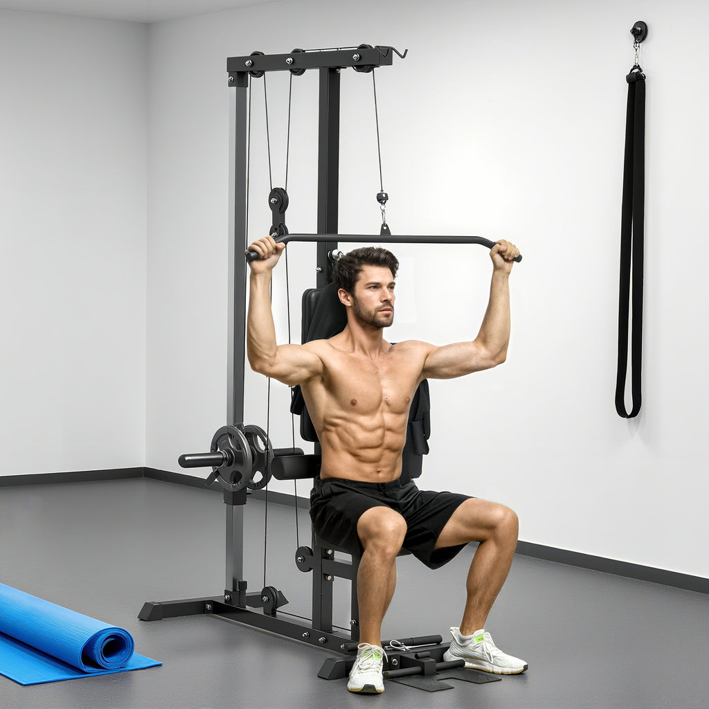 Station de musculation Station à Poulie, tirage poitrine - lat pulldown machine - banc de musculation Musculation-1