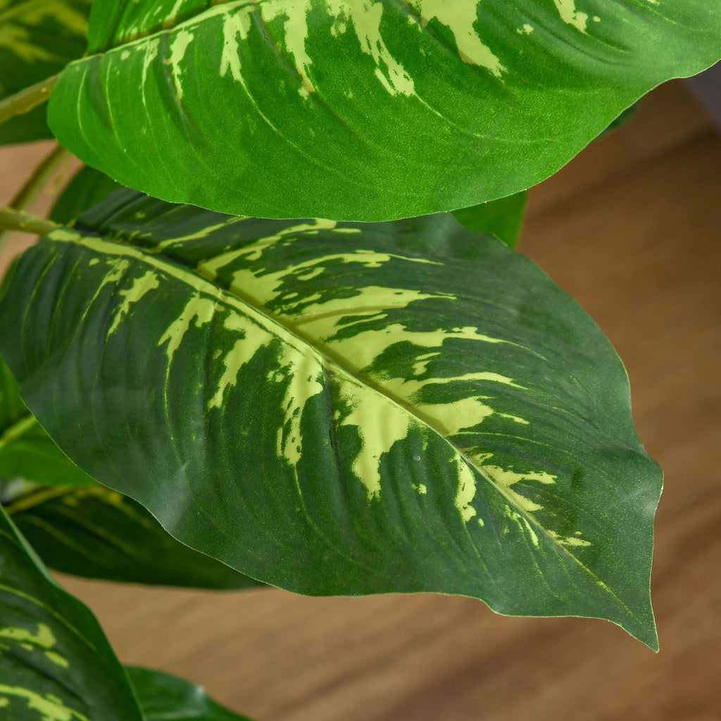 Plante artificielle calathea hauteur 95 cm pot ciment - intérieur-8