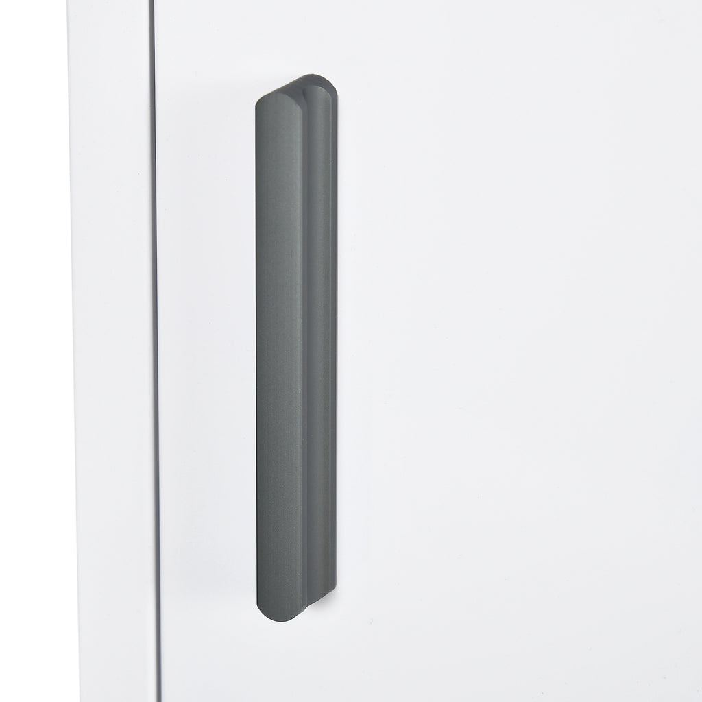 Armoire à pharmacie murale 2 étagères 3 niveaux avec porte aimantée métal 30 x 12 x 60 cm blanc-7
