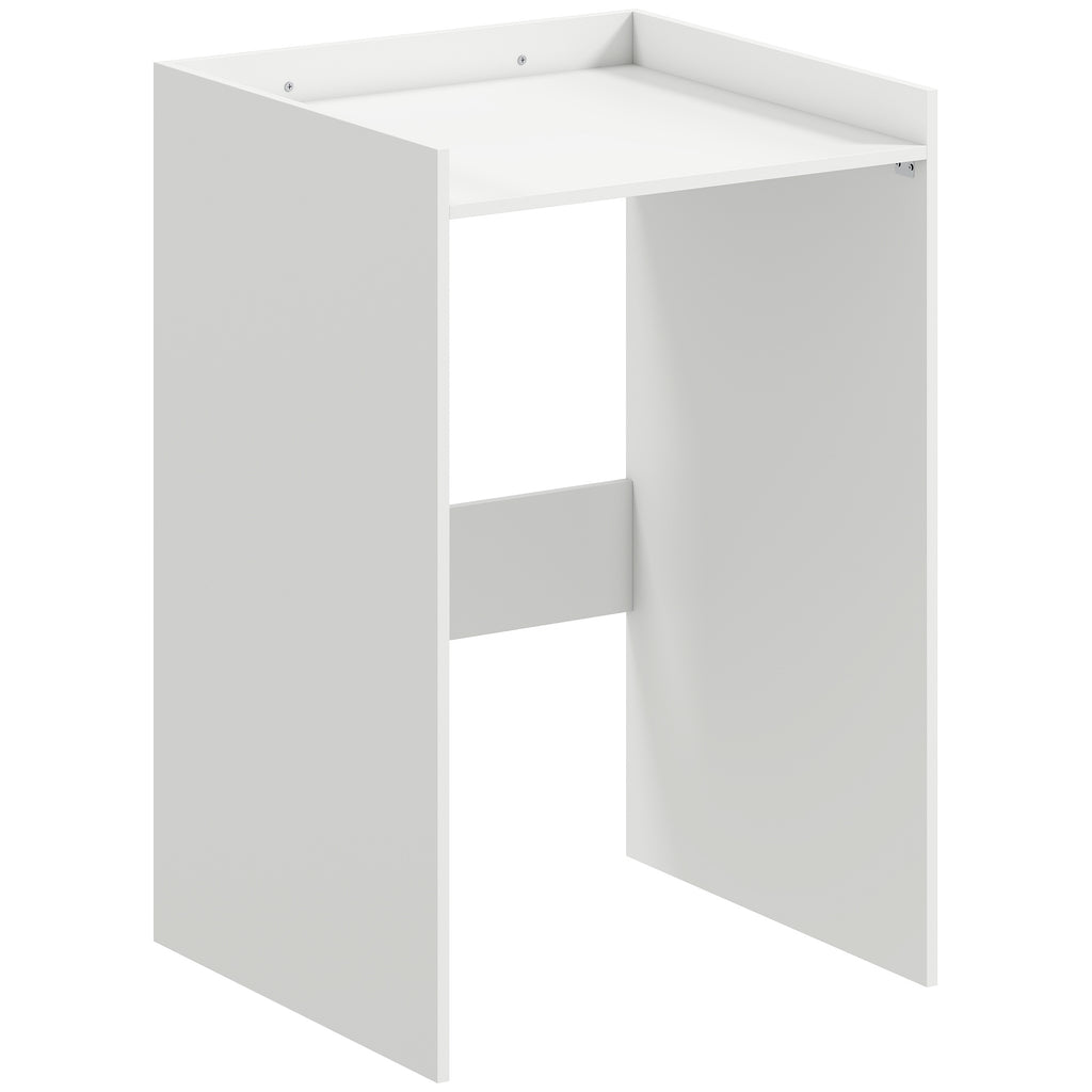 Meuble Machine à Laver avec Plan de Travail, Style Moderne, Anti-Basculement, Meuble de Rangement, 64x60x97,5cm, Blanc-0