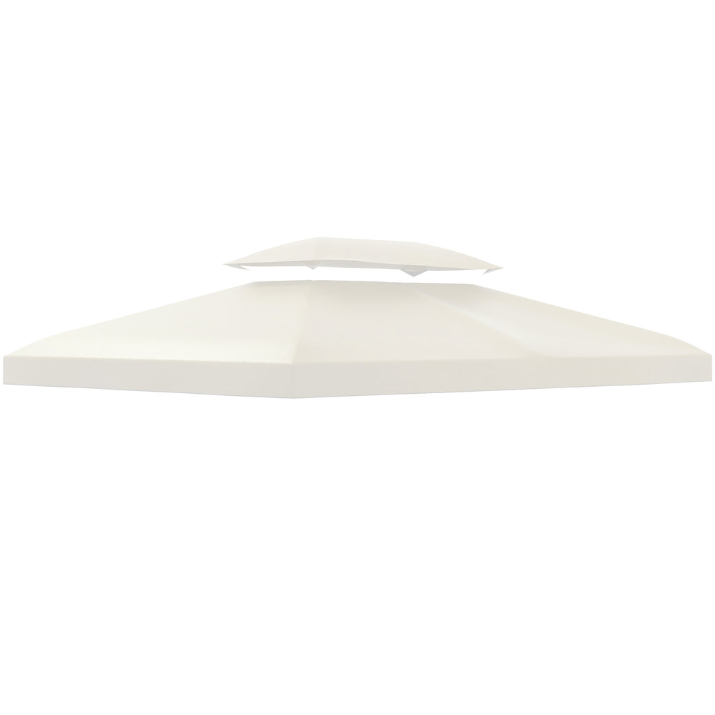Toit de Rechange pour Tonnelle Crème 3 x 4 m-0