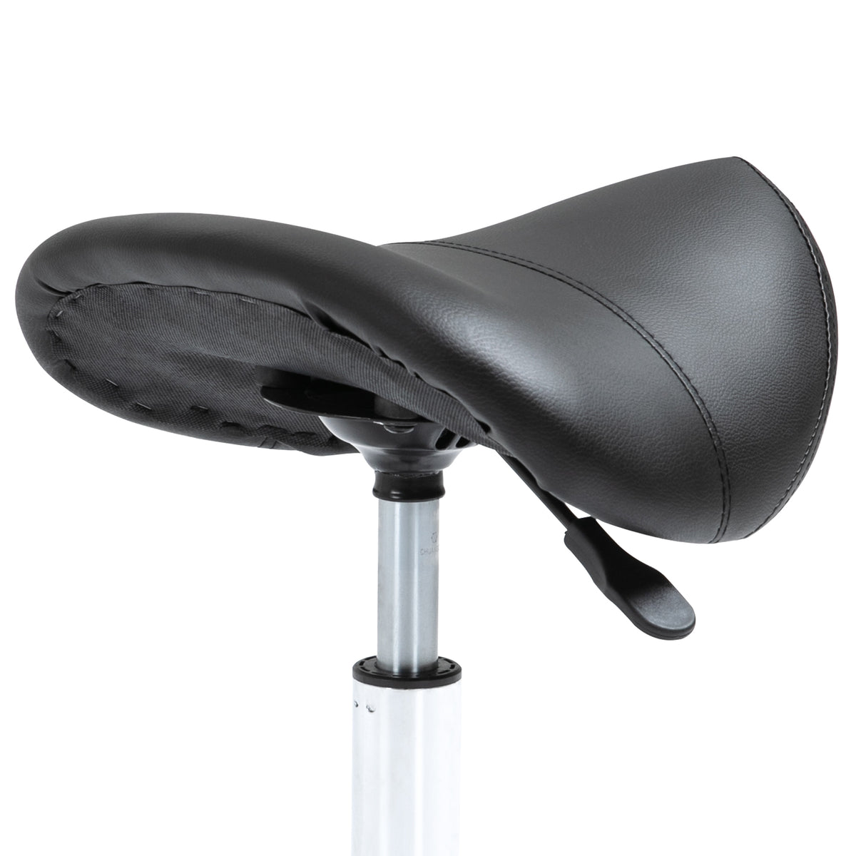 Tabouret à roulettes, tabouret de massage avec hauteur réglable 49-61 cm et selle ergonomique, chaise de travail à roulettes pivotant 360°, pour salon de massage tatouage clinique spa, noir-7