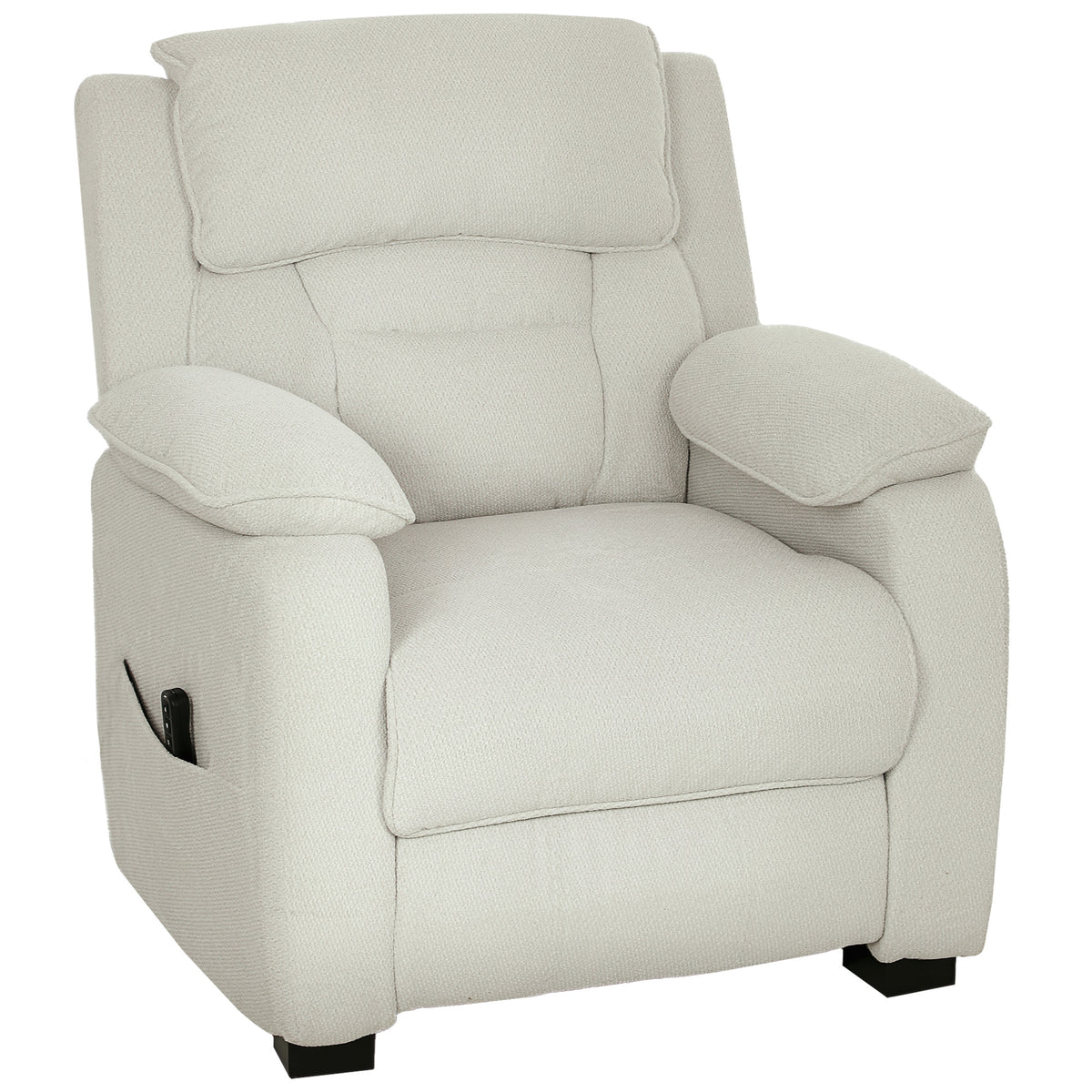 Fauteuil relax électrique fauteuil inclinable port USB repose-pieds poches latérales télécommande 86x90x103cm beige-0